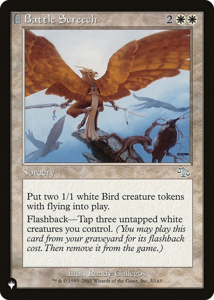 Image for Battle Screech (3/143) [The List Reprints] - Magic: The Gathering