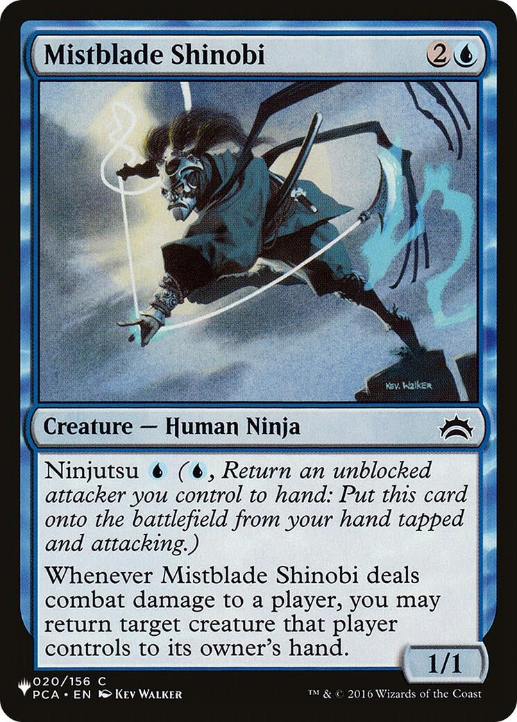 Image for Mistblade Shinobi (020/156) [The List Reprints] - Magic: The Gathering