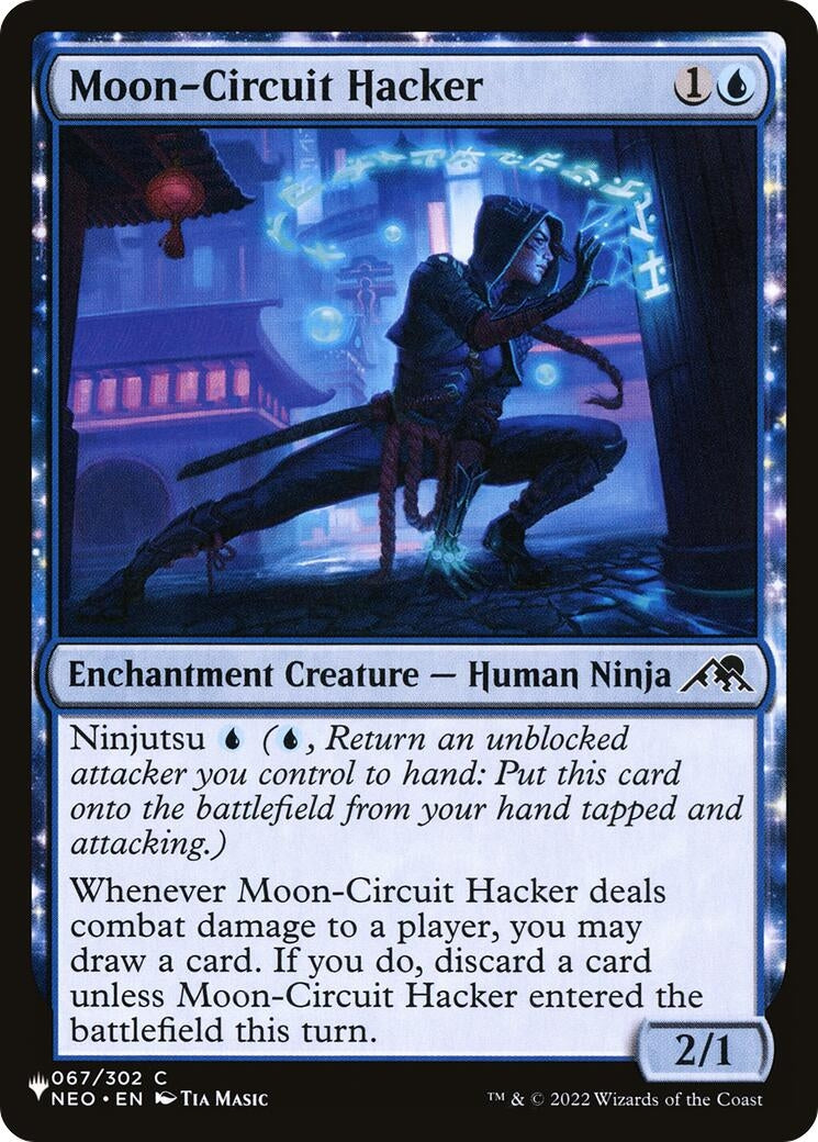 Image for Moon-Circuit Hacker (067/302) [The List Reprints] - Magic: The Gathering