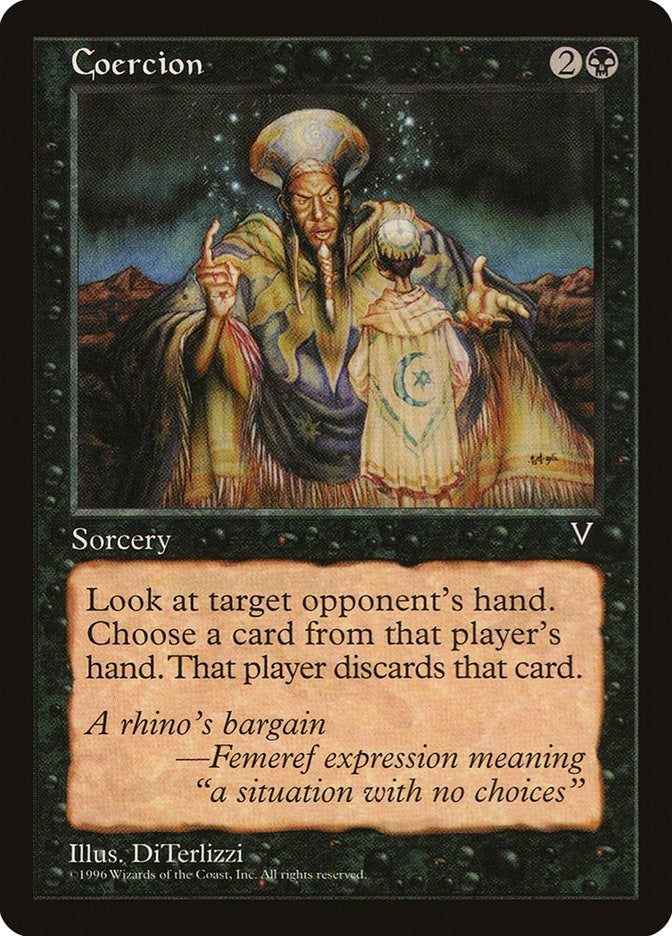 Image for Coercion [Visions] - Magic: The Gathering