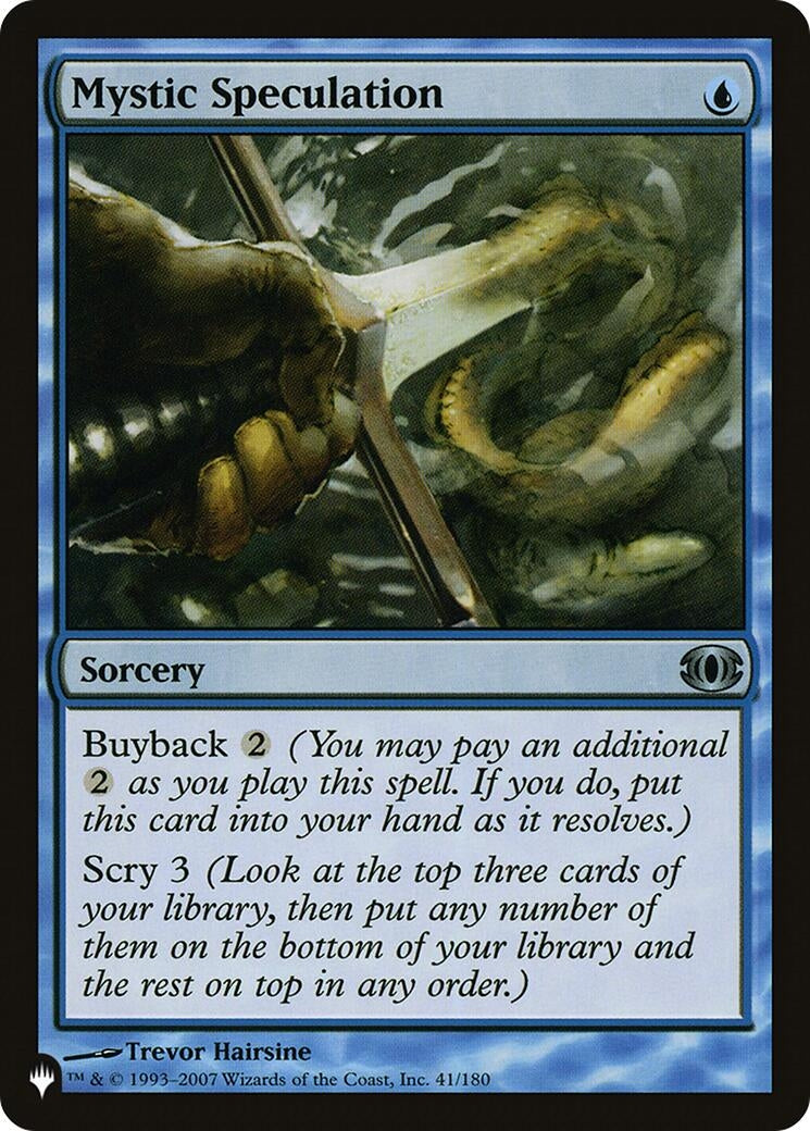 Image for Mystic Speculation (41/180) [The List Reprints] - Magic: The Gathering
