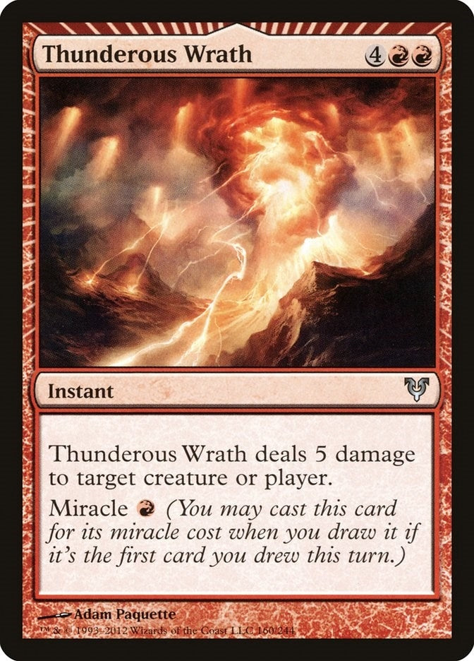 Image for Thunderous Wrath (160) [Avacyn Restored] - Magic: The Gathering