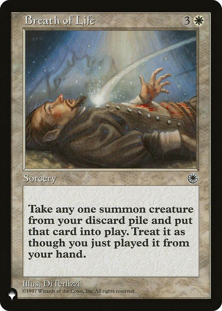 Image for Breath of Life [The List Reprints] - Magic: The Gathering