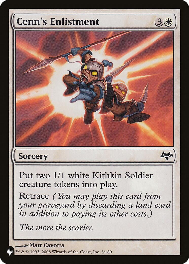 Image for Cenn's Enlistment (3/180) [The List Reprints] - Magic: The Gathering