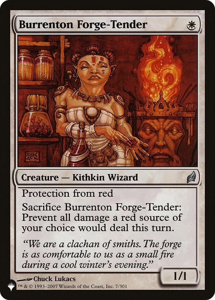 Image for Burrenton Forge-Tender (7/301) [The List Reprints] - Magic: The Gathering