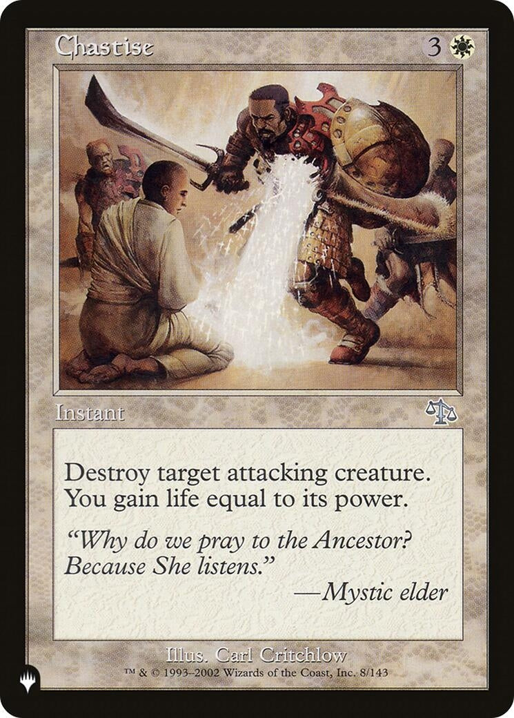 Image for Chastise (8/143) [The List Reprints] - Magic: The Gathering
