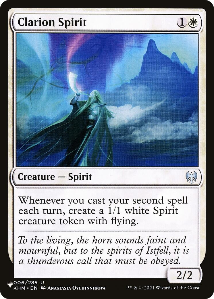 Image for Clarion Spirit (006/285) [The List Reprints] - Magic: The Gathering