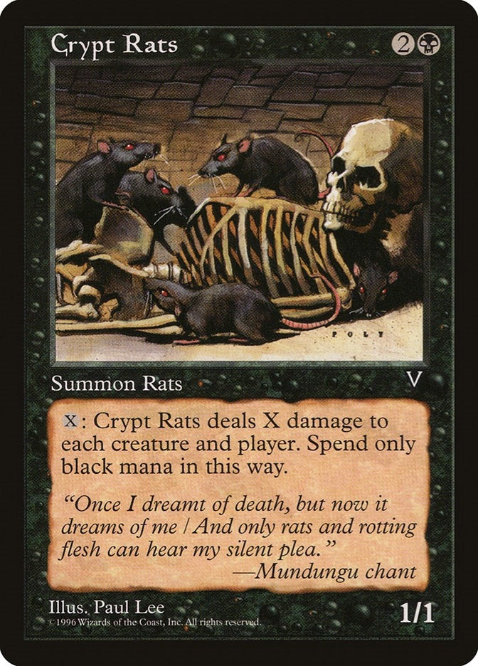 Image for Crypt Rats [Visions] - Magic: The Gathering