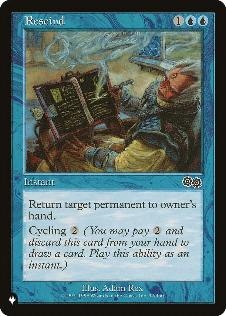 Image for Rescind (92/350) [The List Reprints] - Magic: The Gathering