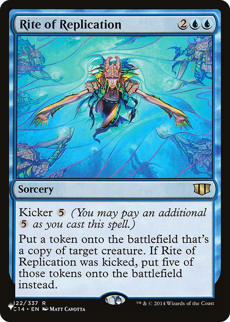 Image for Rite of Replication (C14) (122/337) [The List Reprints] - Magic: The Gathering