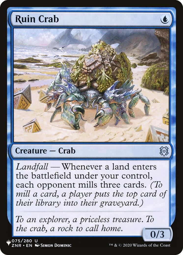 Image for Ruin Crab (075/280) [The List Reprints] - Magic: The Gathering