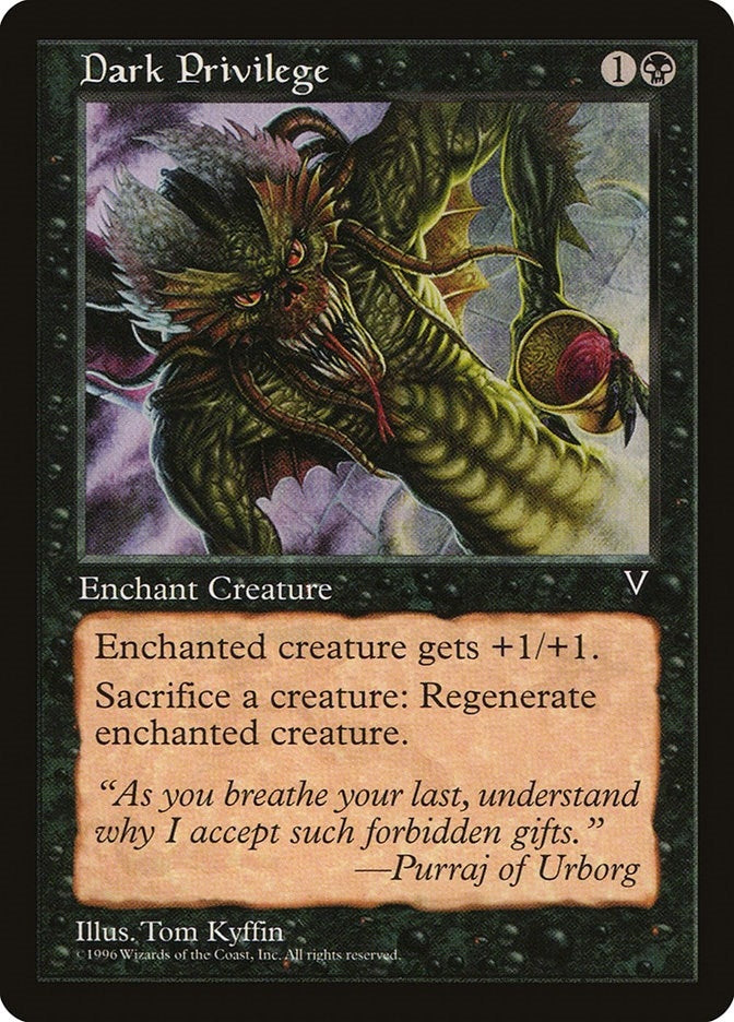 Image for Dark Privilege [Visions] - Magic: The Gathering