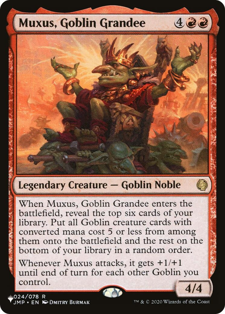Image for Muxus, Goblin Grandee (024/078) [The List Reprints] - Magic: The Gathering