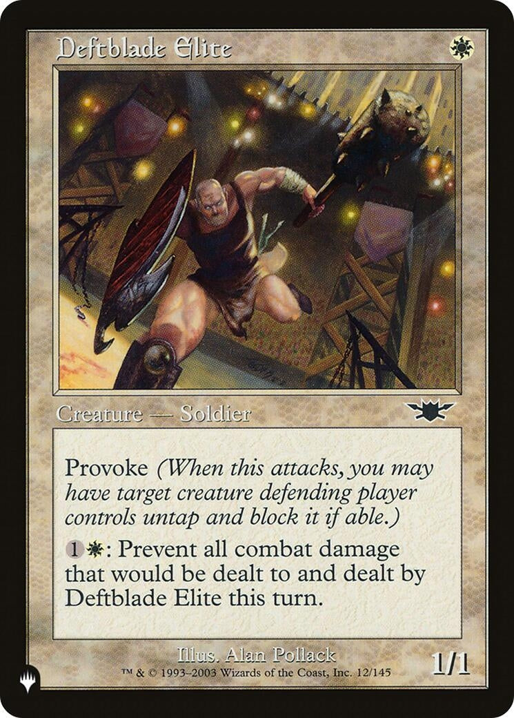 Deftblade Elite (12/145) [The List Reprints]