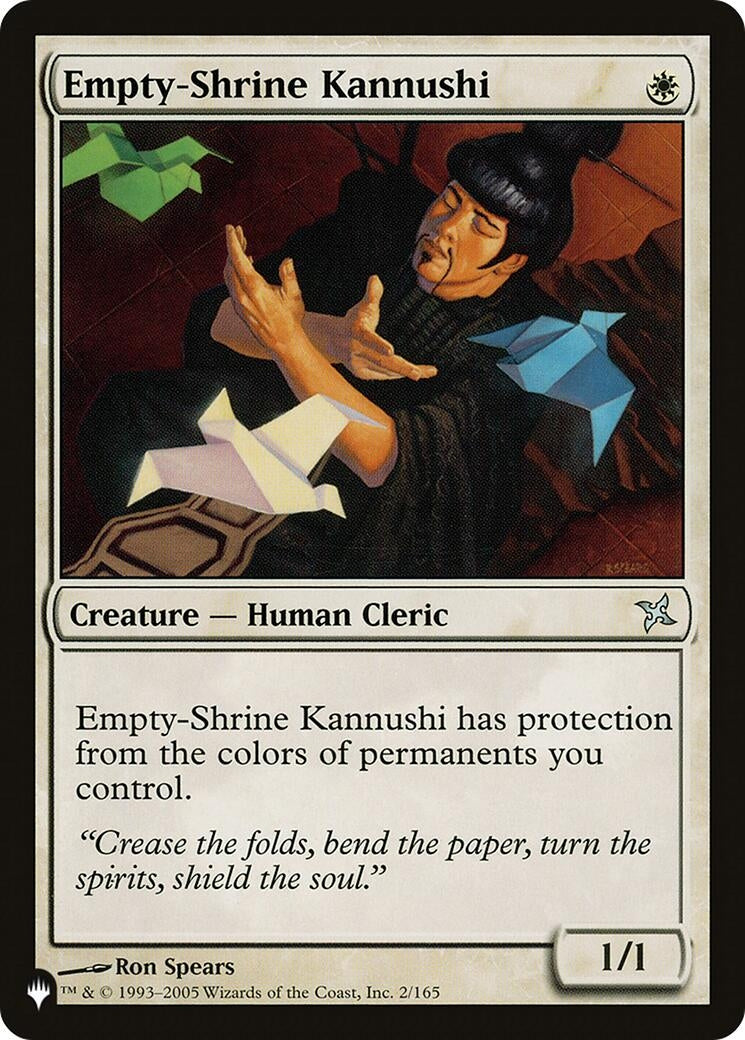 Image for Empty-Shrine Kannushi (2/165) [The List Reprints] - Magic: The Gathering