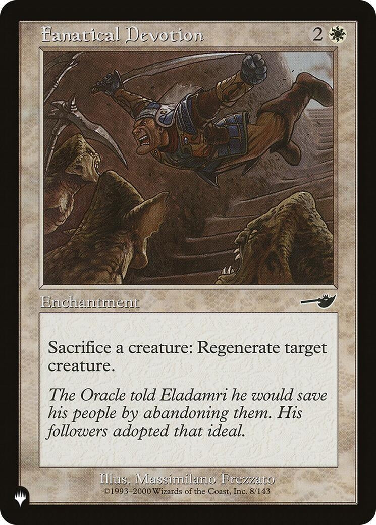 Image for Fanatical Devotion (8/143) [The List Reprints] - Magic: The Gathering