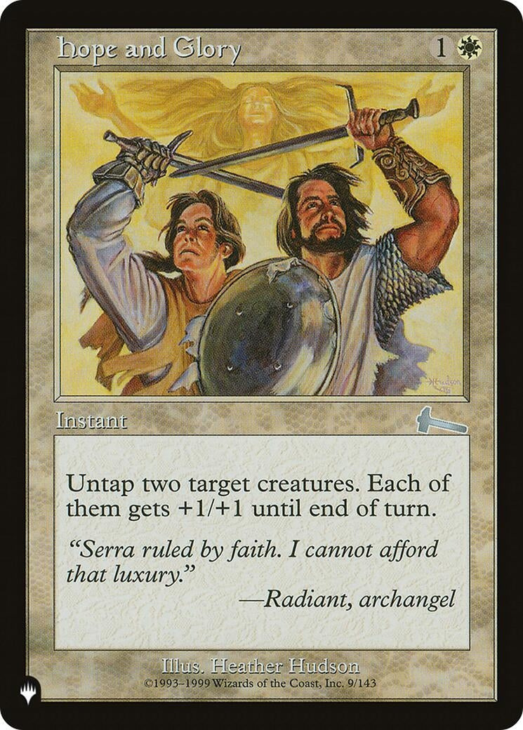 Image for Hope and Glory (9/143) [The List Reprints] - Magic: The Gathering