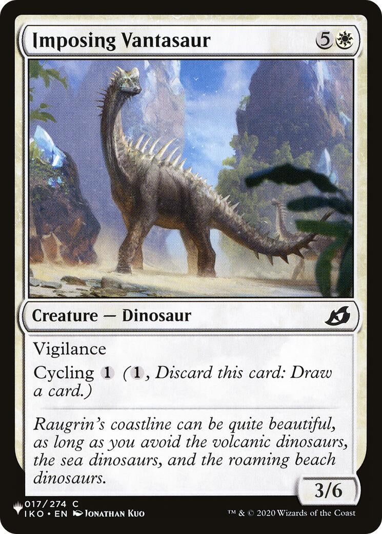 Image for Imposing Vantasaur (017/274) [The List Reprints] - Magic: The Gathering