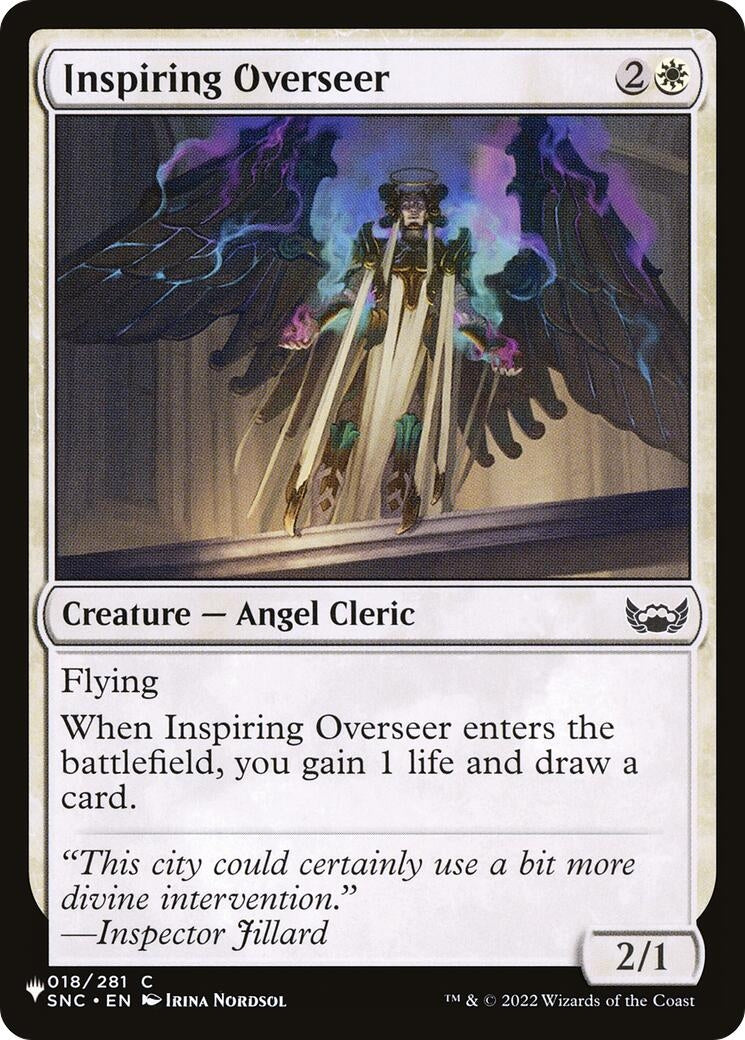 Image for Inspiring Overseer (018/281) [The List Reprints] - Magic: The Gathering