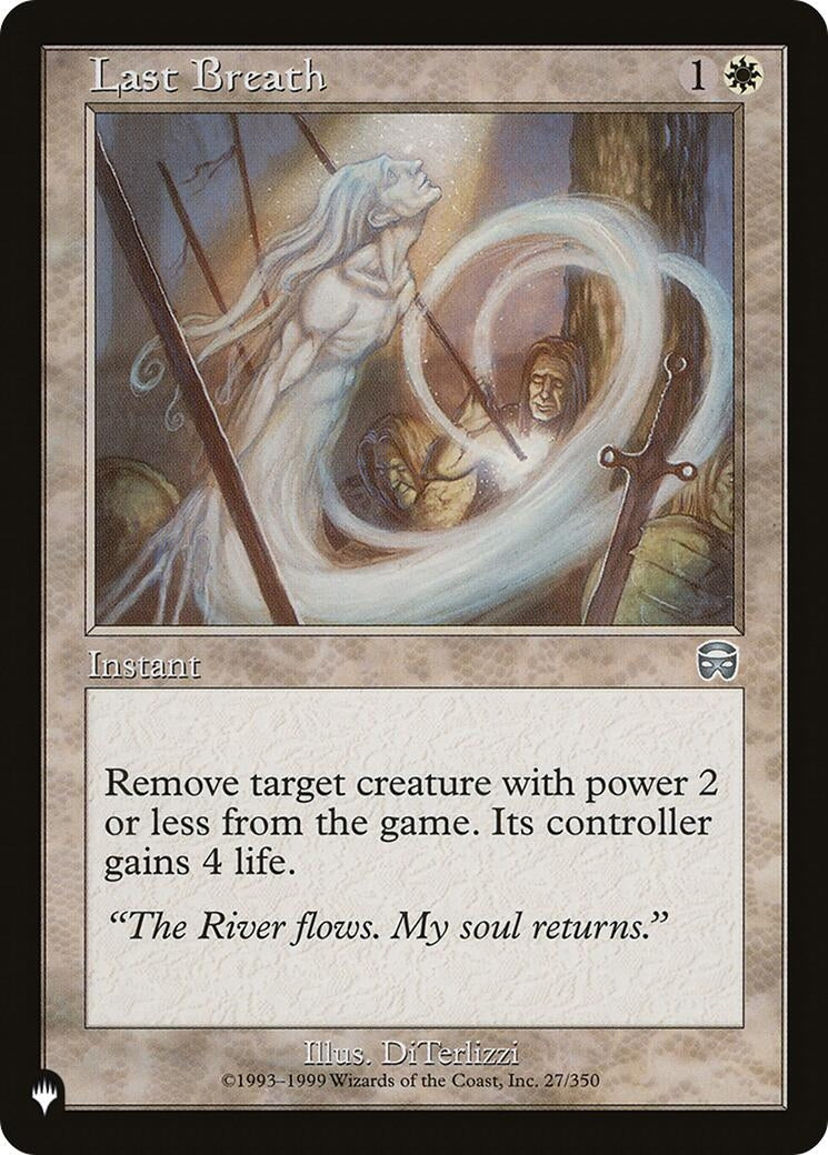 Image for Last Breath (27/350) [The List Reprints] - Magic: The Gathering
