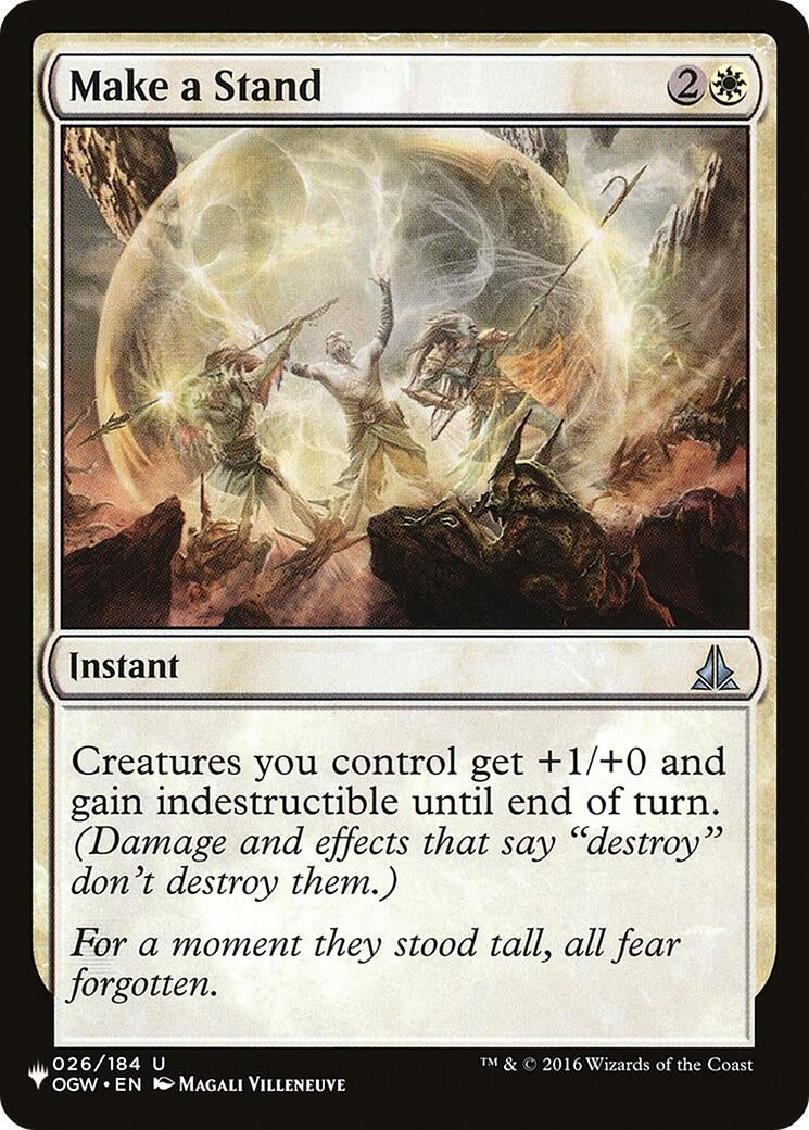 Image for Make a Stand (026/184) [The List Reprints] - Magic: The Gathering