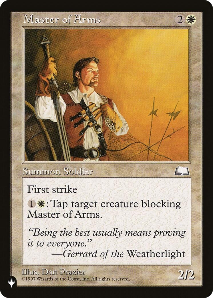 Image for Master of Arms [The List Reprints] - Magic: The Gathering