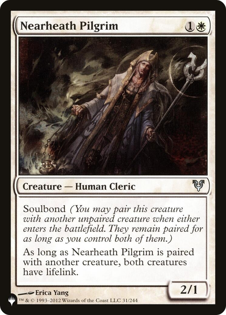 Image for Nearheath Pilgrim (31/244) [The List Reprints] - Magic: The Gathering