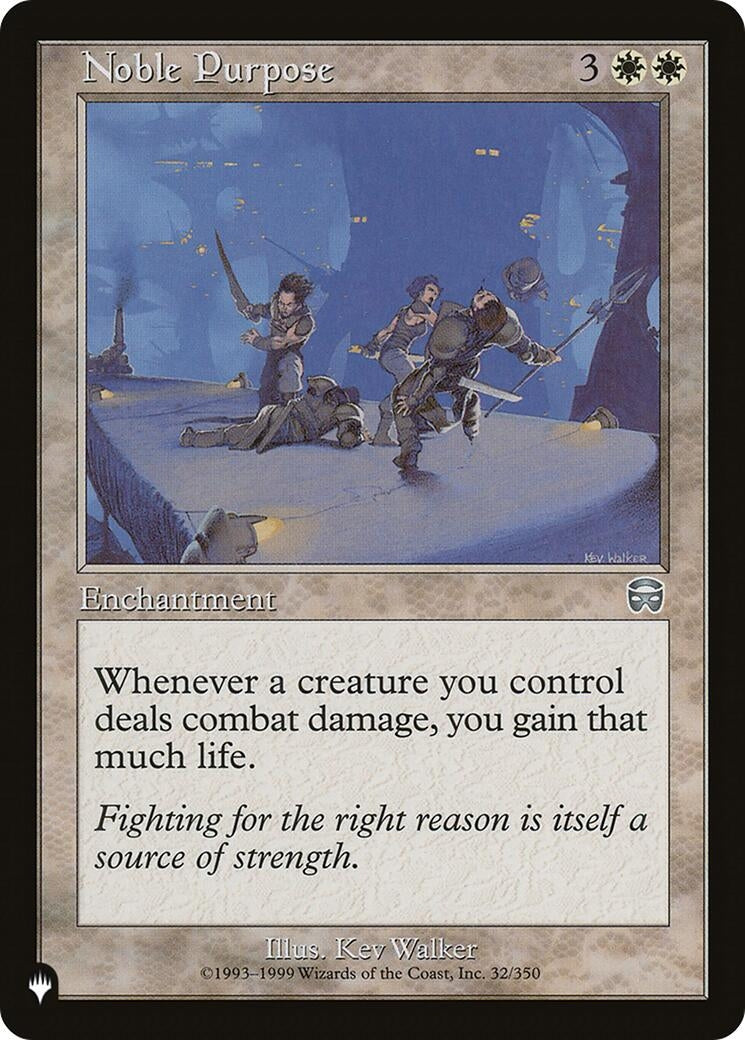 Image for Noble Purpose (32/350) [The List Reprints] - Magic: The Gathering