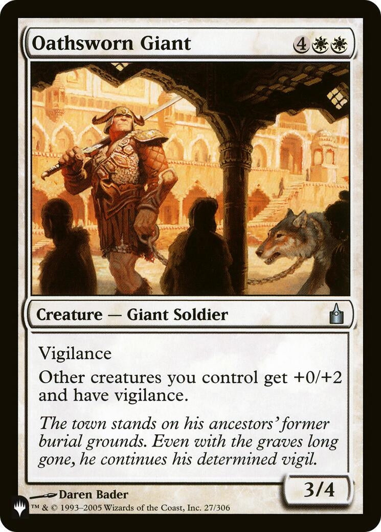 Image for Oathsworn Giant (27/306) [The List Reprints] - Magic: The Gathering