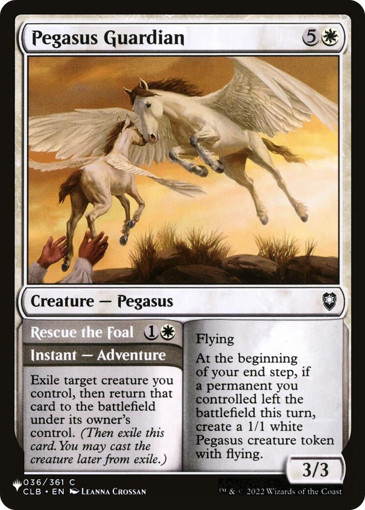 Image for Pegasus Guardian (036/361) [The List Reprints] - Magic: The Gathering