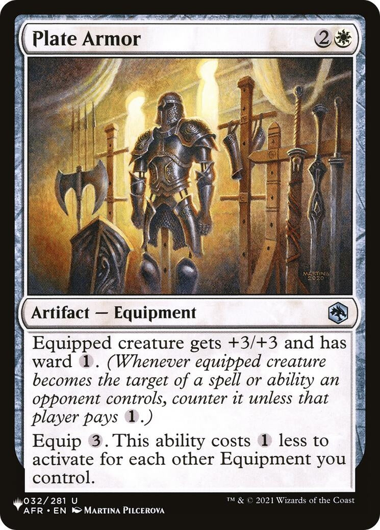 Image for Plate Armor (032/281) [The List Reprints] - Magic: The Gathering