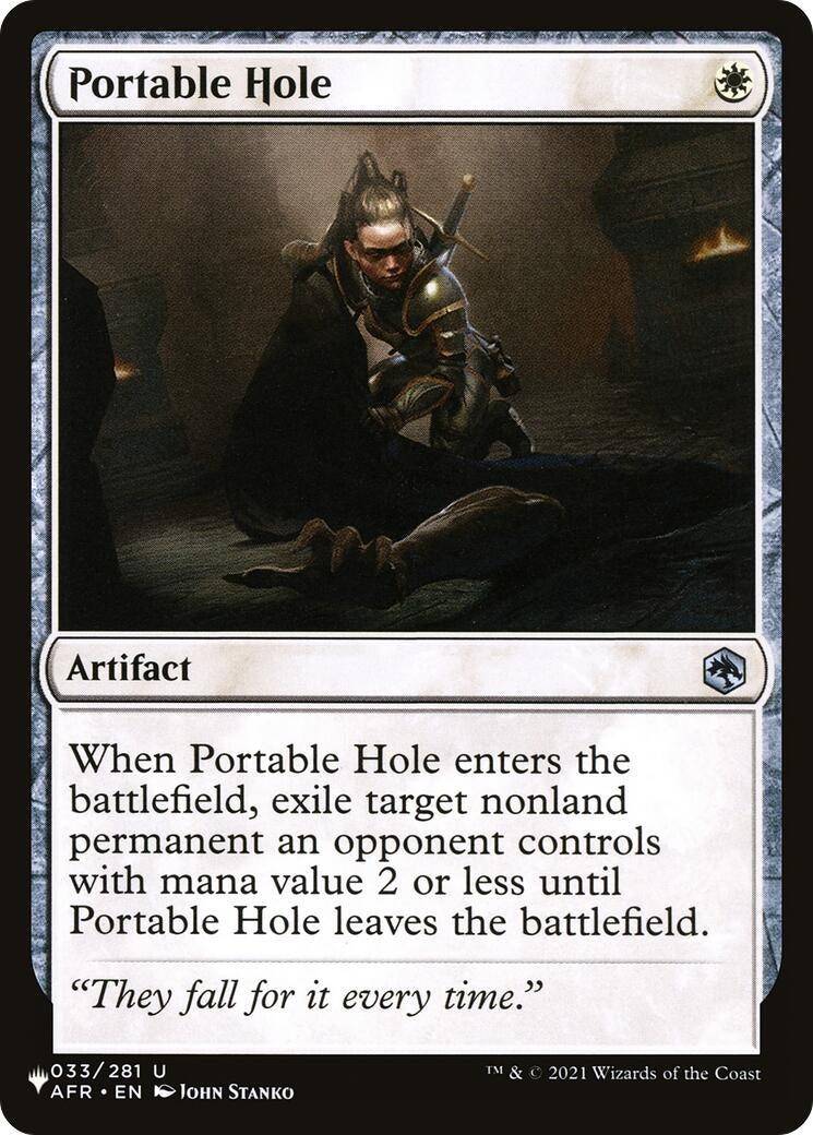 Image for Portable Hole (033/281) [The List Reprints] - Magic: The Gathering