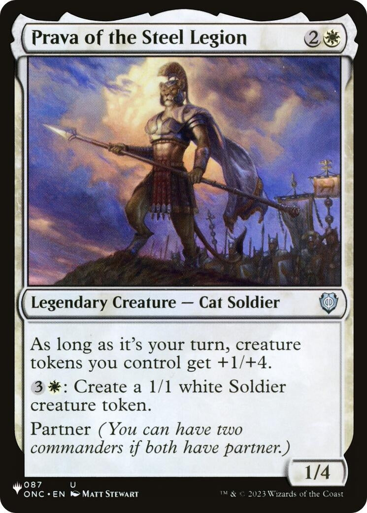 Image for Prava of the Steel Legion (087/028) [The List Reprints] - Magic: The Gathering