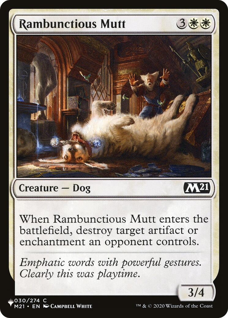 Image for Rambunctious Mutt (030/274) [The List Reprints] - Magic: The Gathering