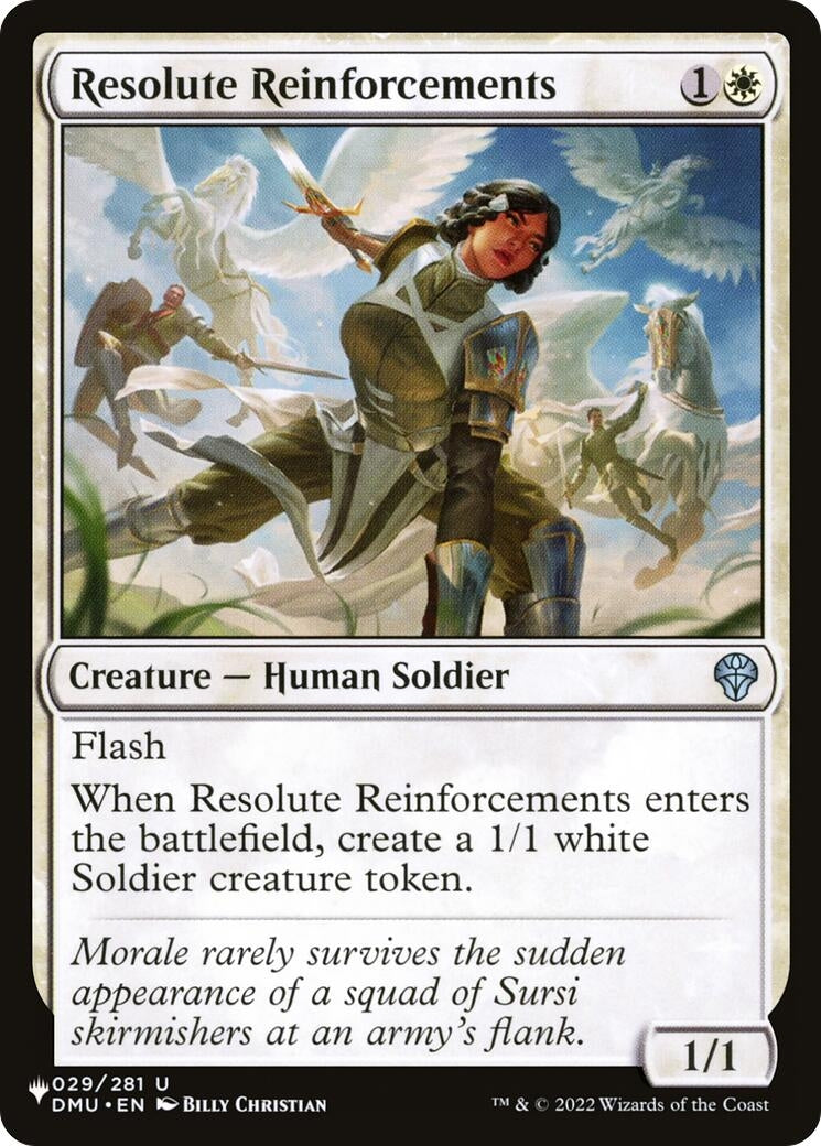 Image for Resolute Reinforcements (029/281) [The List Reprints] - Magic: The Gathering