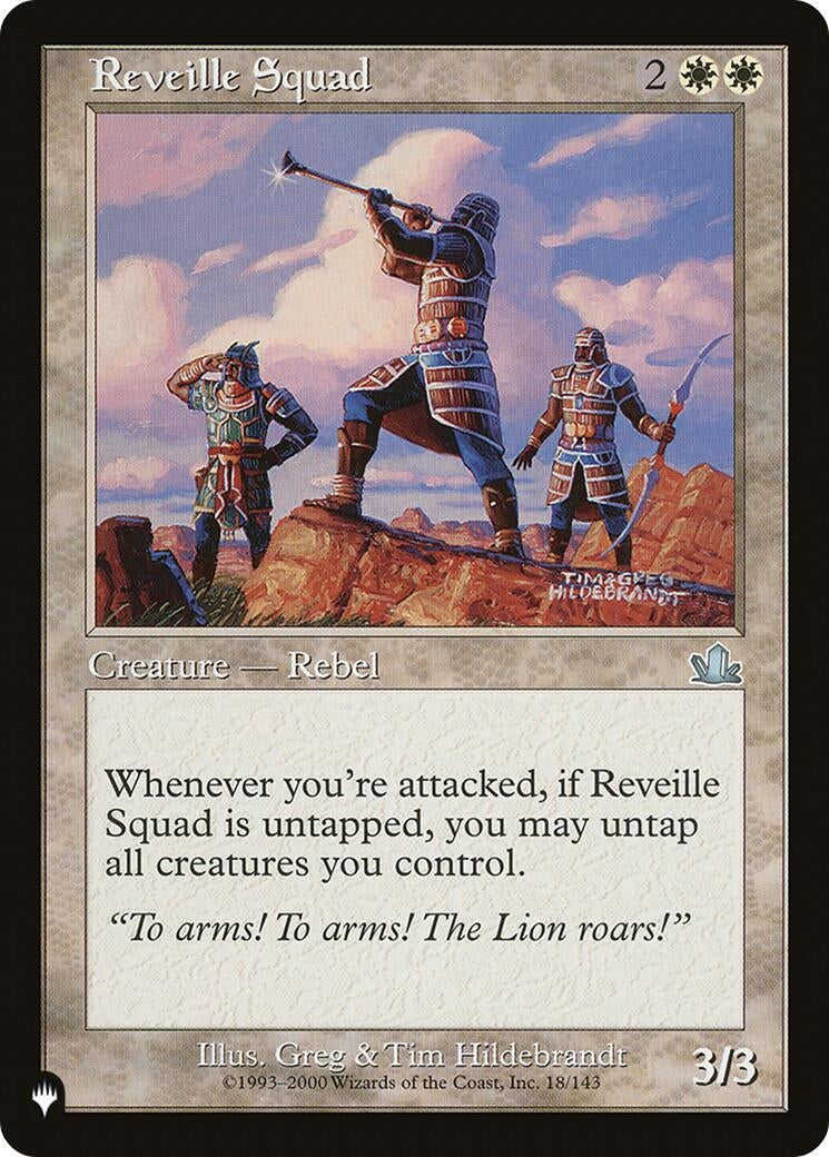 Image for Reveille Squad (18/143) [The List Reprints] - Magic: The Gathering
