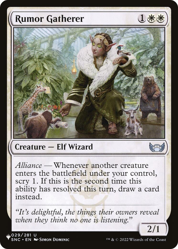 Image for Rumor Gatherer (029/281) [The List Reprints] - Magic: The Gathering