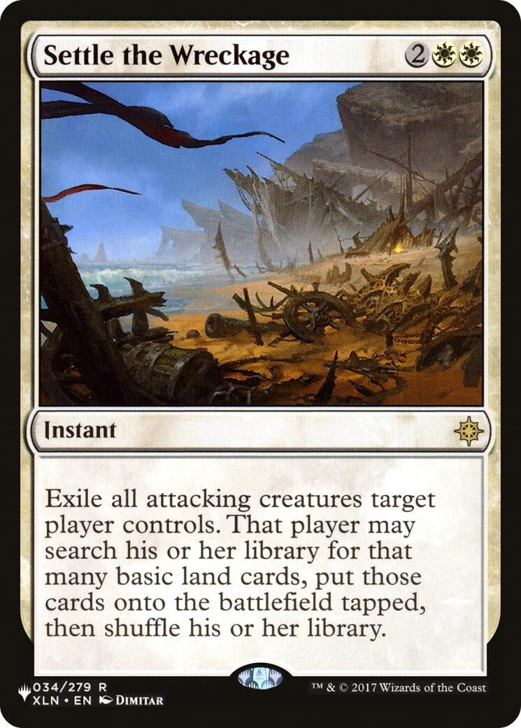 Image for Settle the Wreckage (034/279) [The List Reprints] - Magic: The Gathering