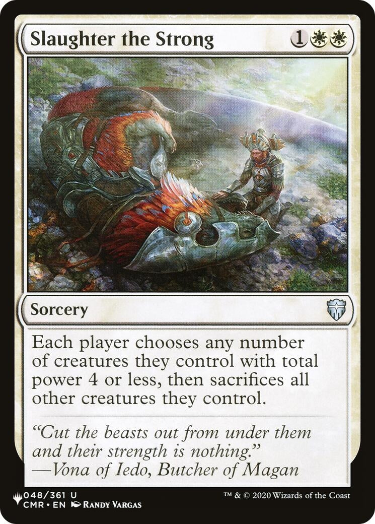 Image for Slaughter the Strong (048/361) [The List Reprints] - Magic: The Gathering