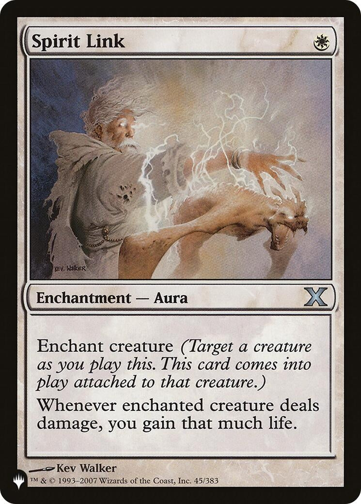 Image for Spirit Link (45/383) [The List Reprints] - Magic: The Gathering