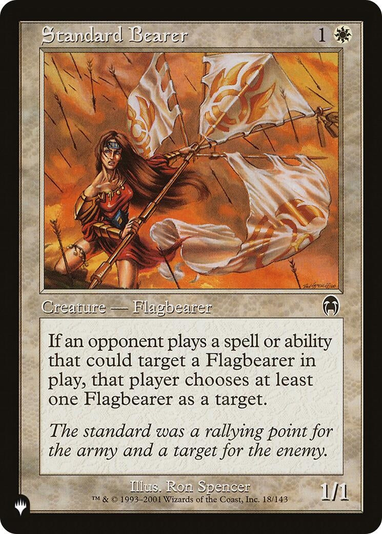 Image for Standard Bearer (18/143) [The List Reprints] - Magic: The Gathering