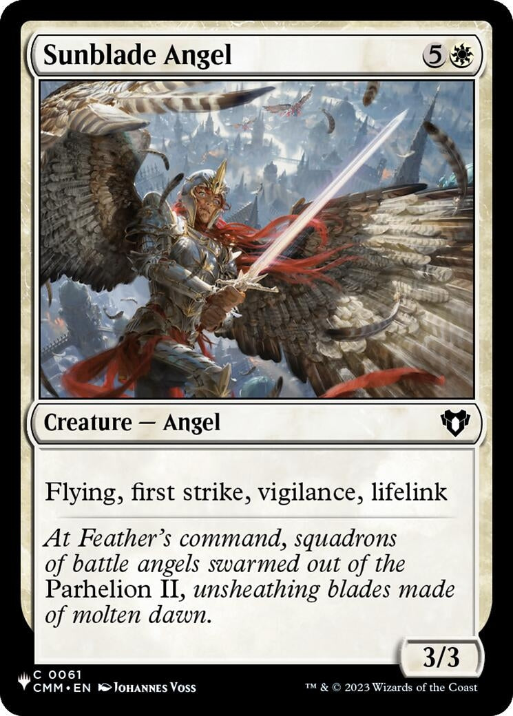 Image for Sunblade Angel (0061) [The List Reprints] - Magic: The Gathering