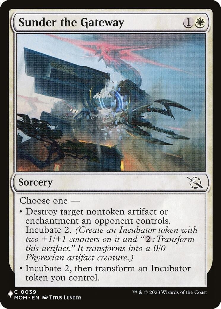 Image for Sunder the Gateway (0039) [The List Reprints] - Magic: The Gathering