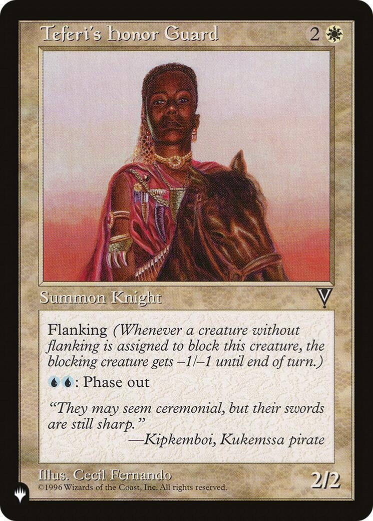 Image for Teferi's Honor Guard [The List Reprints] - Magic: The Gathering