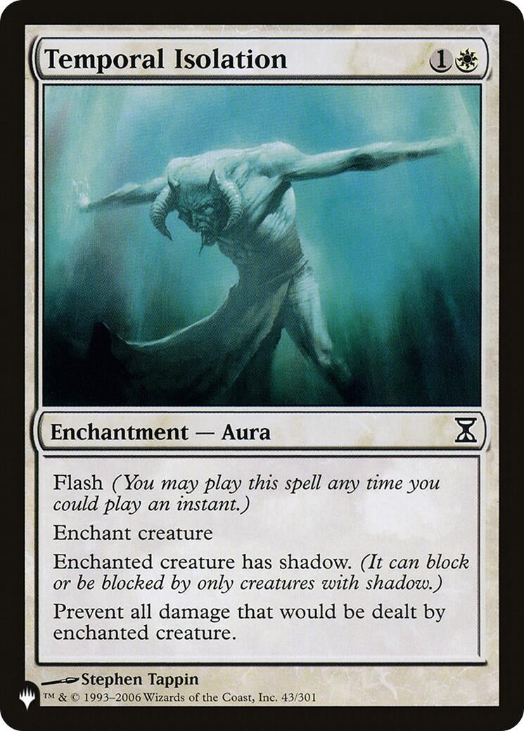 Image for Temporal Isolation (43/301) [The List Reprints] - Magic: The Gathering