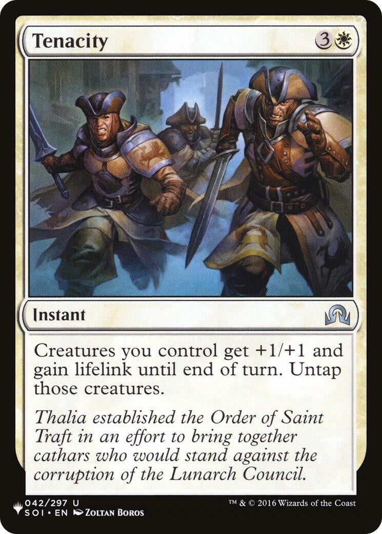 Image for Tenacity (042/297) [The List Reprints] - Magic: The Gathering
