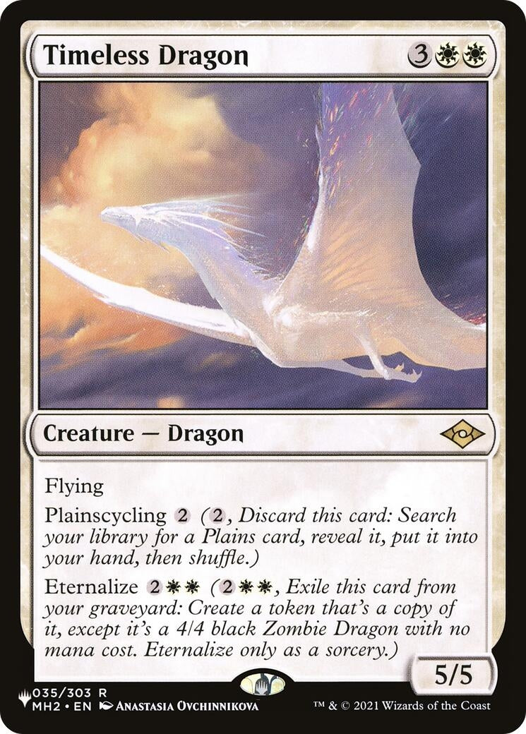 Image for Timeless Dragon (035/303) [The List Reprints] - Magic: The Gathering
