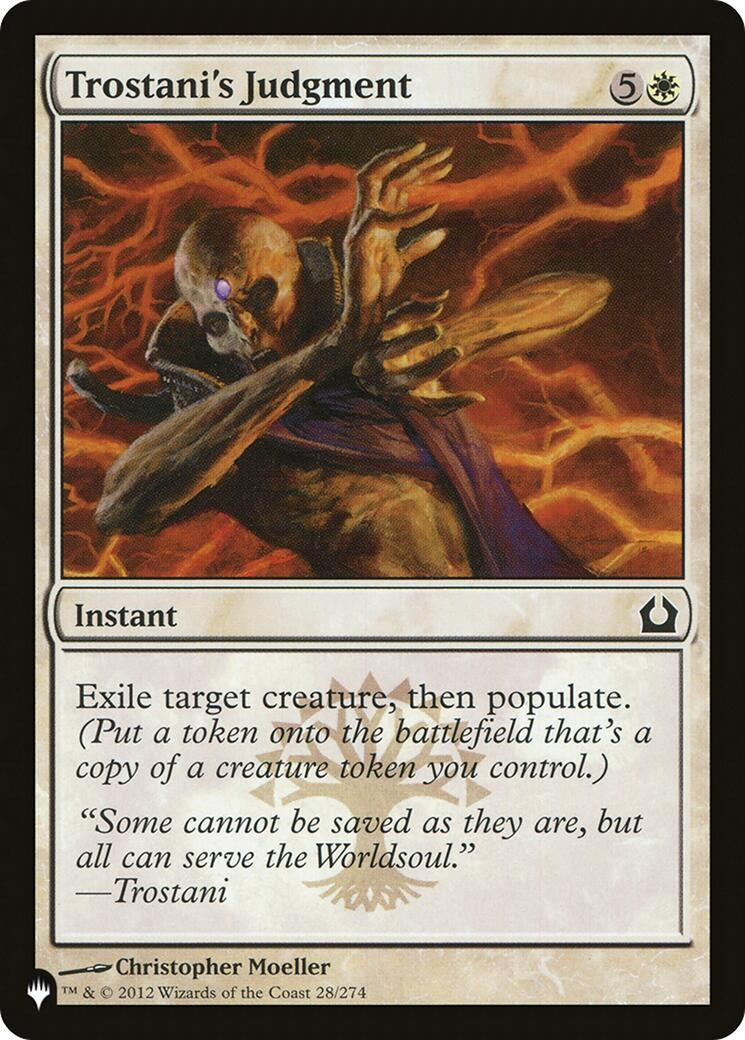 Image for Trostani's Judgment (28/274) [The List Reprints] - Magic: The Gathering
