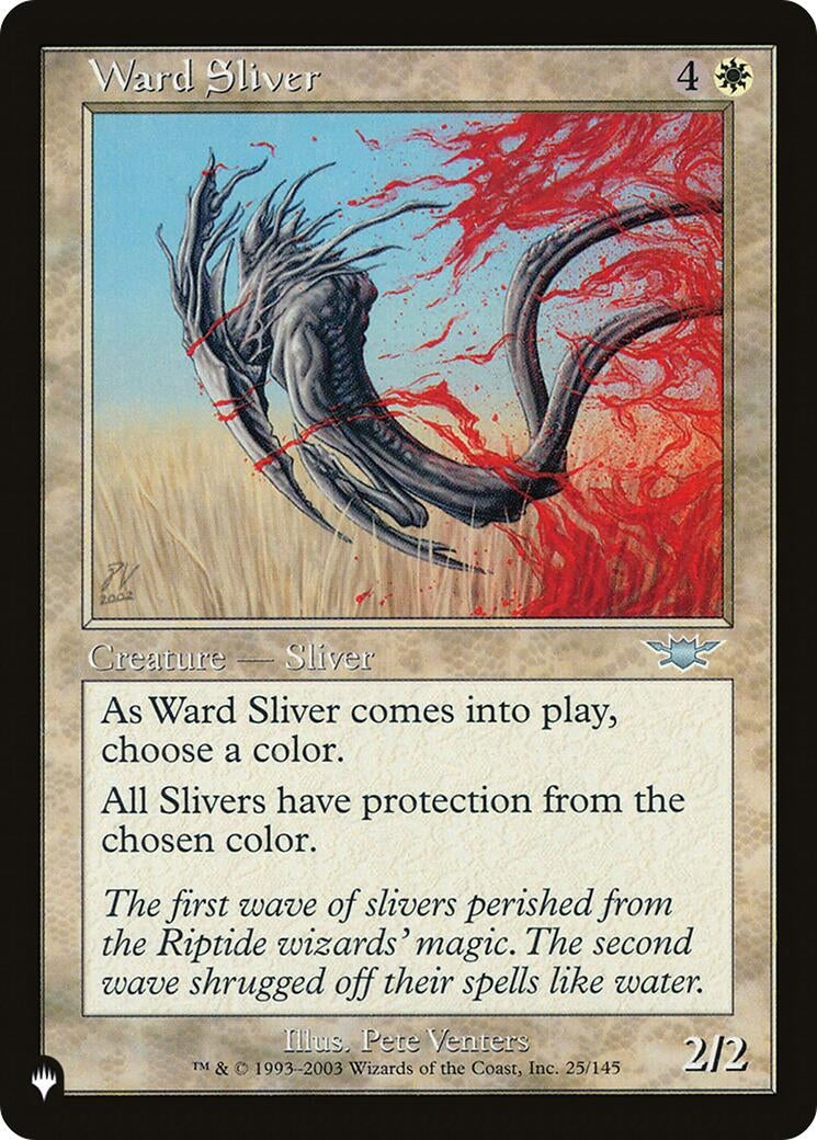 Image for Ward Sliver (25/145) [The List Reprints] - Magic: The Gathering