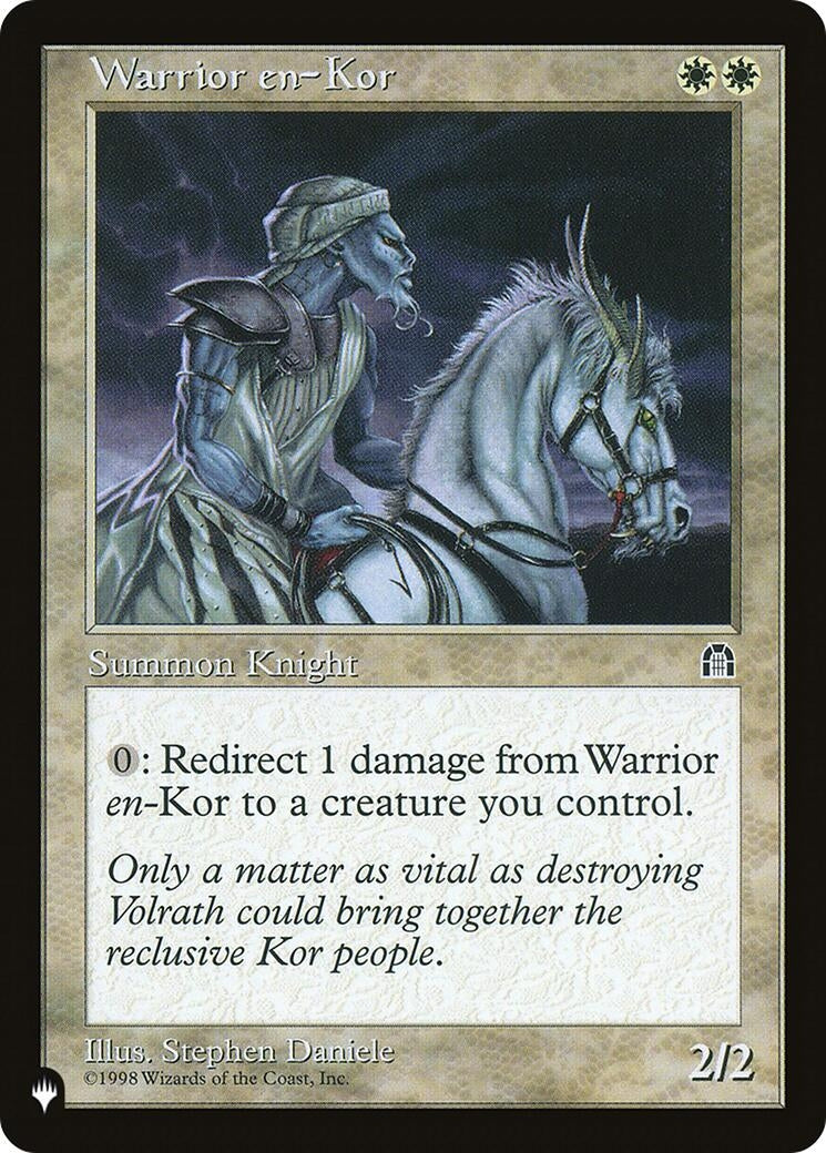 Image for Warrior en-Kor [The List Reprints] - Magic: The Gathering